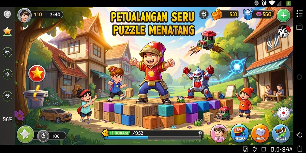 Tampilan gameplay seru game Puzzle 11BOLA yang menantang.