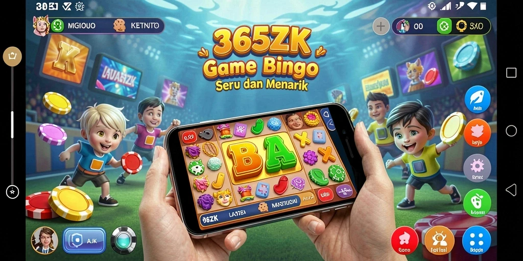 Screenshot gameplay dari 365ZK menampilkan keseruan bermain Bingo.