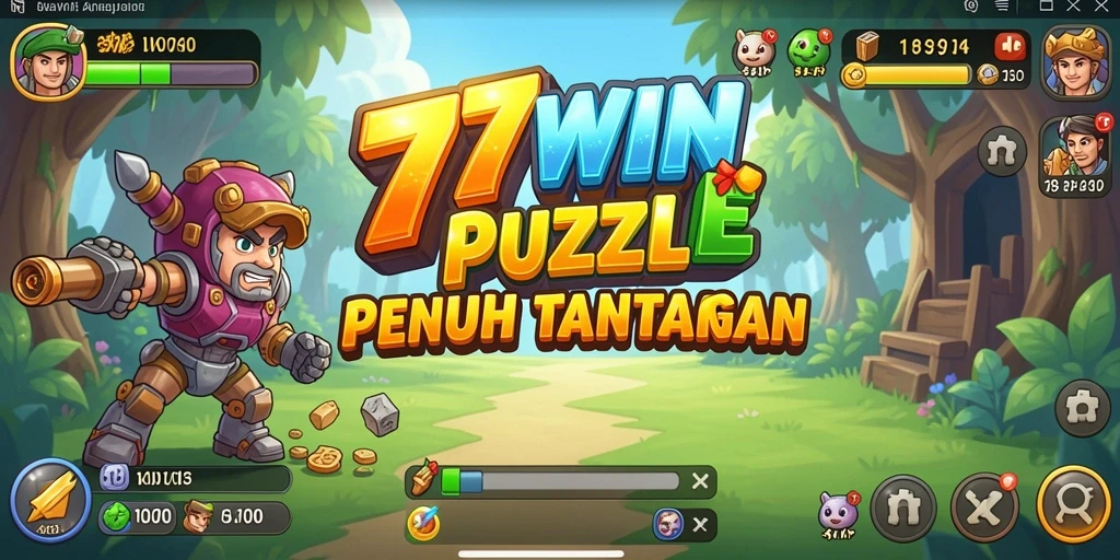 Screenshot gameplay 77WIN menampilkan teka-teki yang menantang dan menarik.