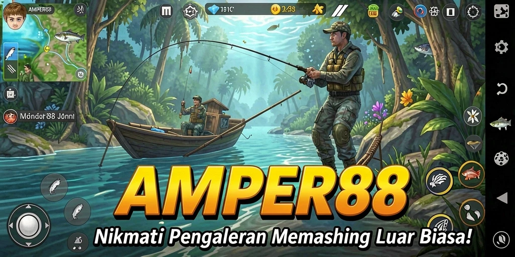 Tangkapan ikan yang mengesankan dalam gameplay AMPER88.