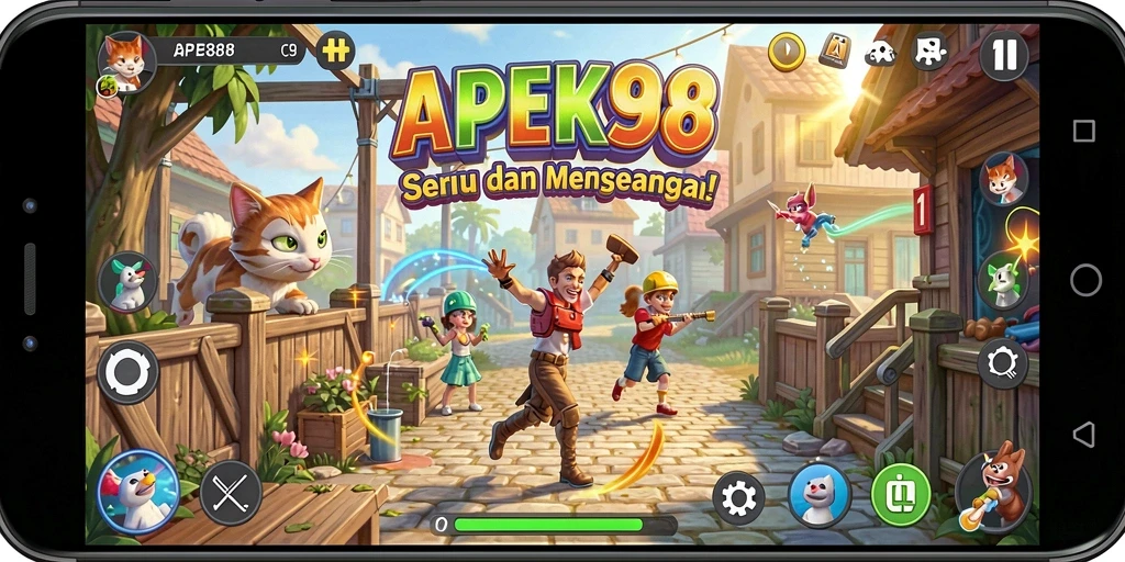 Tampilan gameplay menegangkan dan mengasyikkan dalam APEK88.