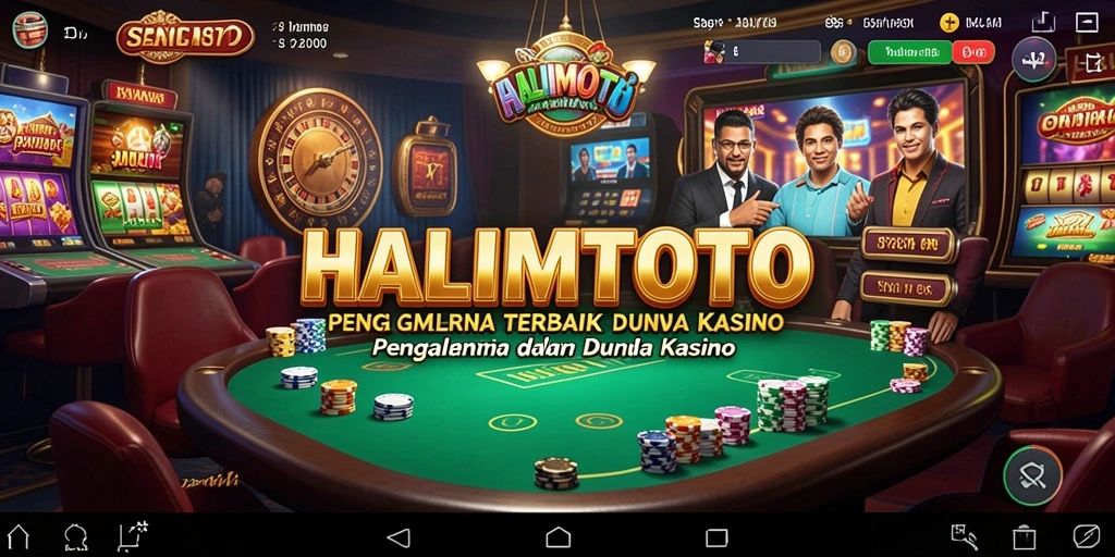 Tampilan screenshot gameplay HALIMTOTO menampilkan aksi mendebarkan Kasino.
