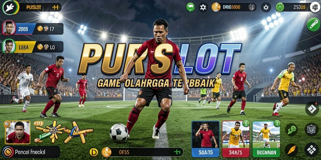 Screenshot gameplay PURISLOT menampilkan aksi olahraga yang mendebarkan.