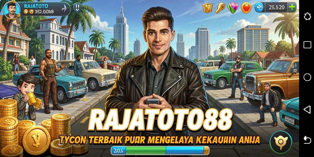 Tangkapan layar utama menunjukkan dinamika gameplay Tycoon yang menarik.