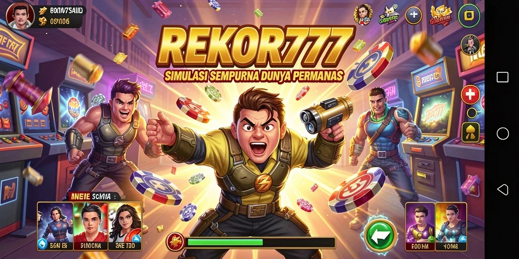 Tampak gameplay REKOR777 yang menampilkan simulasi mendalam.