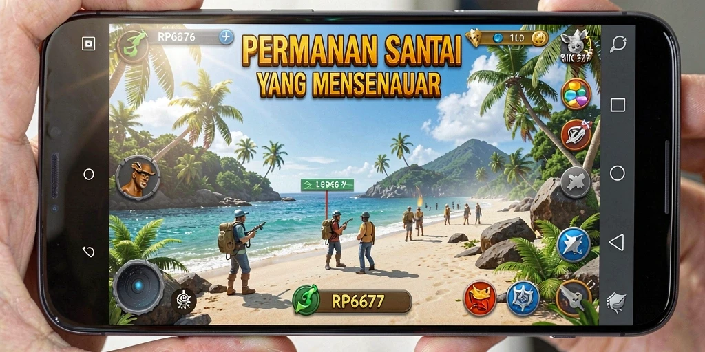 Menampilkan gameplay seru dalam RP6677 dengan teman-teman.