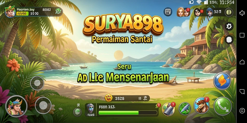 Tampilan menarik dari gameplay SURYA898 yang menghibur dan menyenangkan.